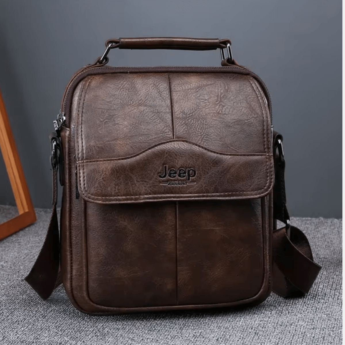 bolsa masculina carteiro vintage carry viriati